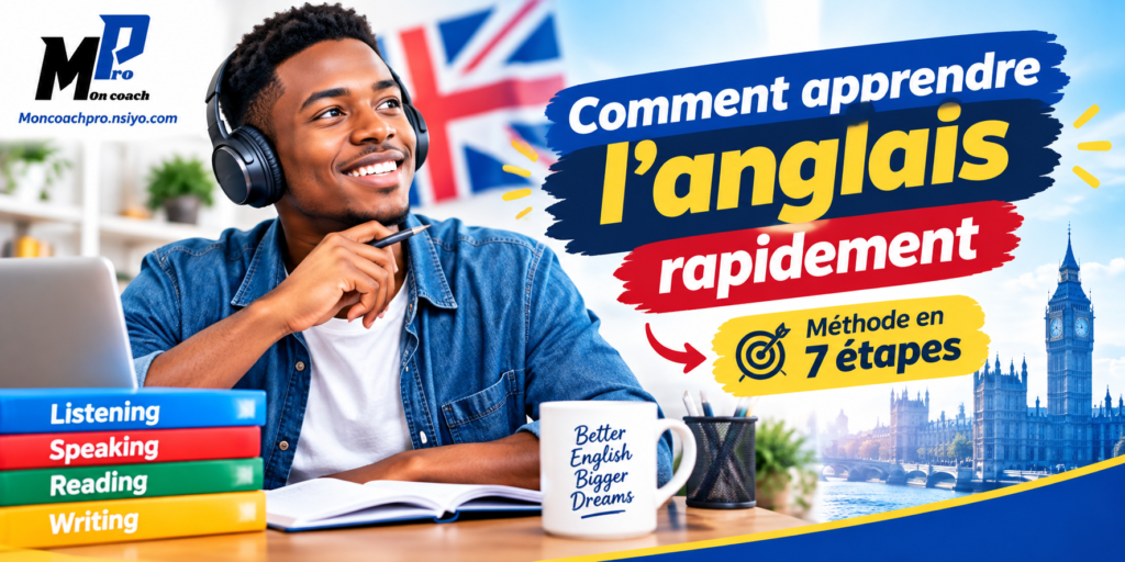 Comment apprendre l'anglais rapidement : méthode en 7 étapes