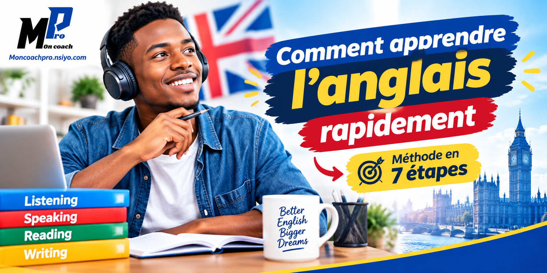 Comment apprendre l&rsquo;anglais rapidement : méthode en 7 étapes
