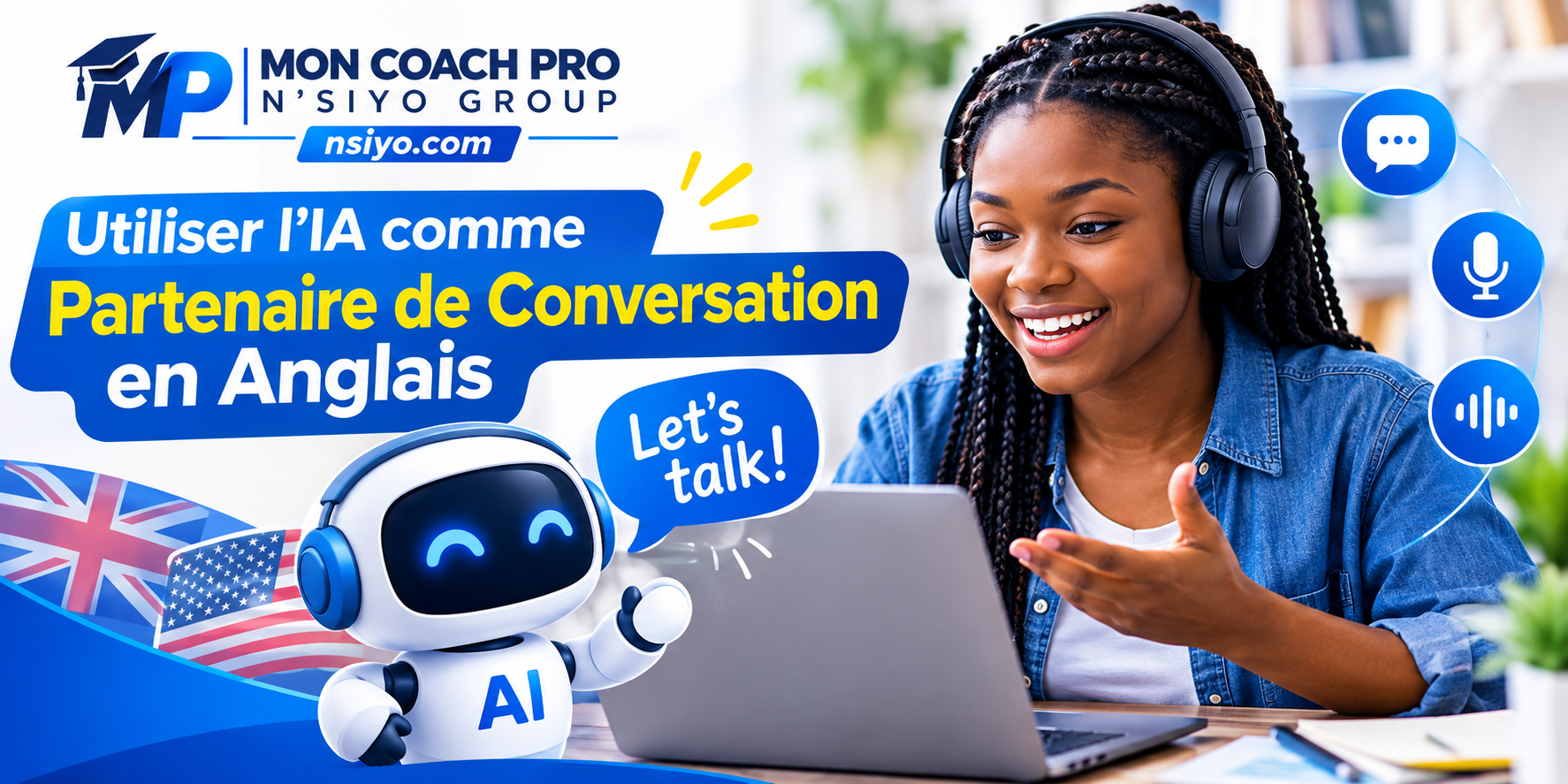 Utiliser l’IA comme Partenaire de Conversation en Anglais