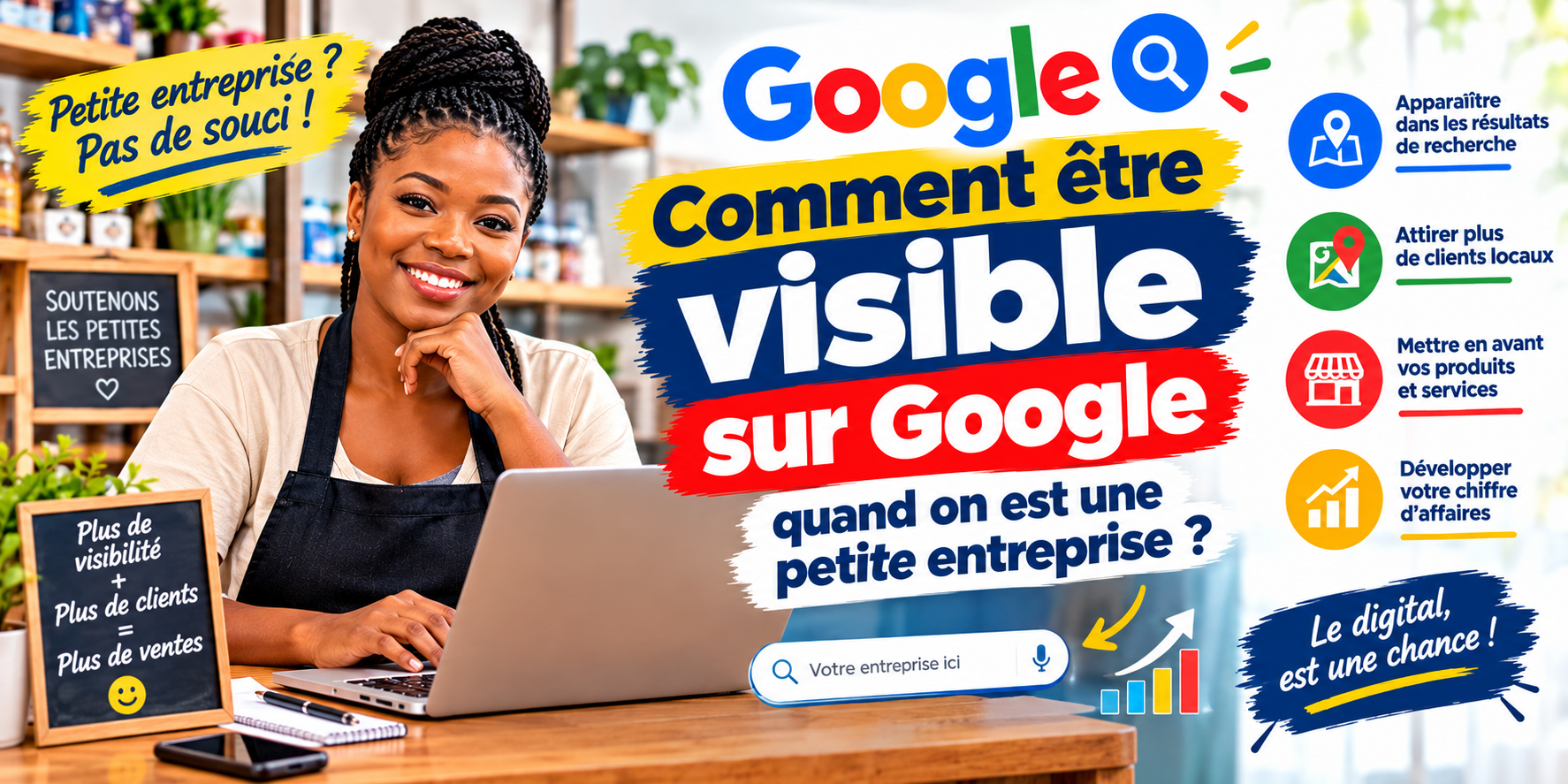 Comment être visible sur Google quand on est une petite entreprise