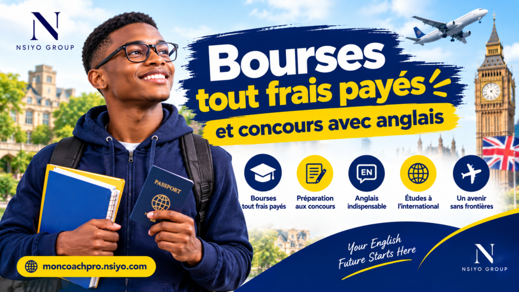 Bourses tout frais payés et concours avec anglais