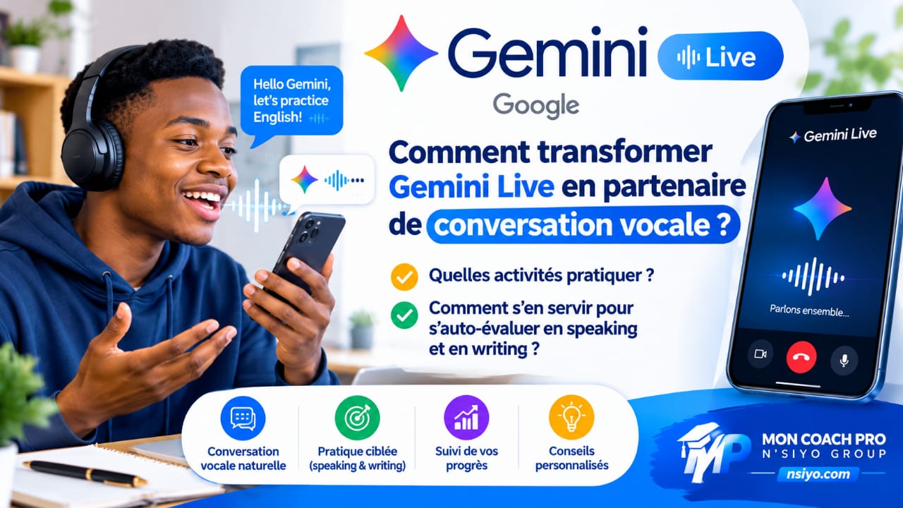 Gemini Live : Améliorer son Speaking en Anglais avec l’IA